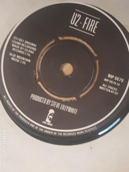 Discos de vinilo: U2 FIRE WIP 6679 ISLAND - Foto 1