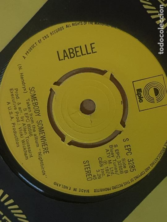 Discos de vinilo: LABELLE S EPC 3285 - Foto 2