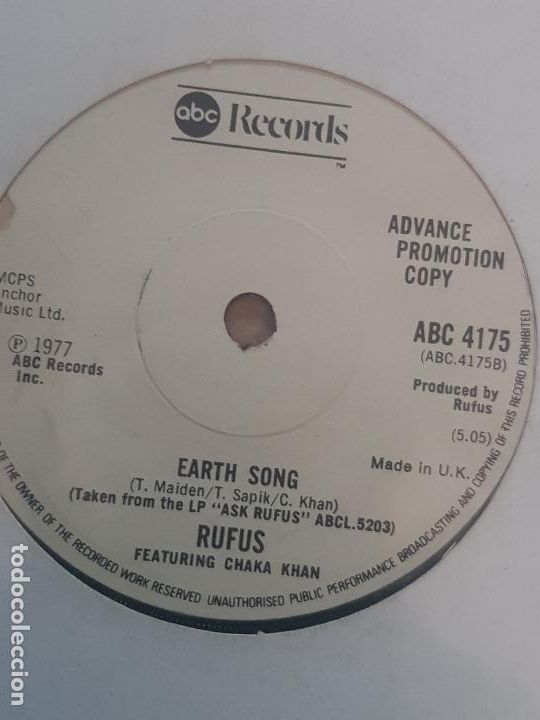 Discos de vinilo: RUFUS ABC 4175 - Foto 2