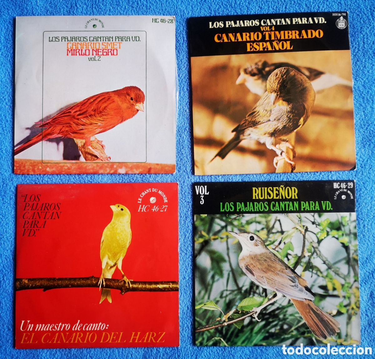 Discos de vinilo: LOS PAJAROS CANTAN PARA VD. 4 SINGLES - Foto 1