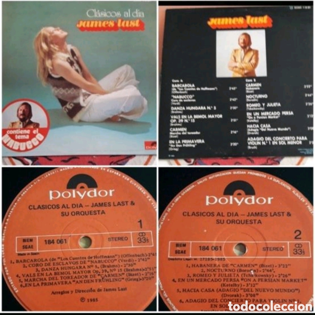 Discos de vinilo: Lp James Last. Cl&aacute;sicos al dia - Foto 1