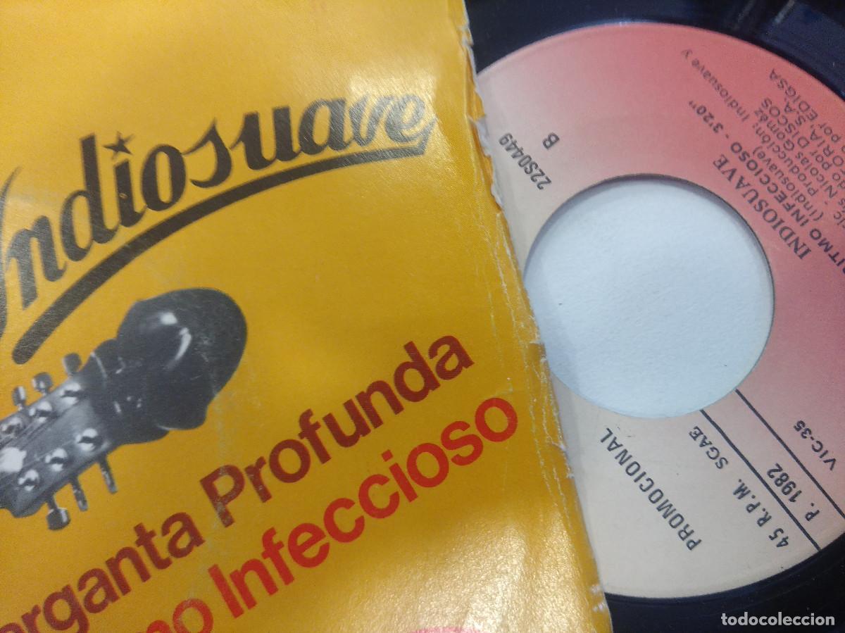Discos de vinilo: INDIOSUAVE/GARGANTA PROFUNDA/SINGLE. - Foto 2