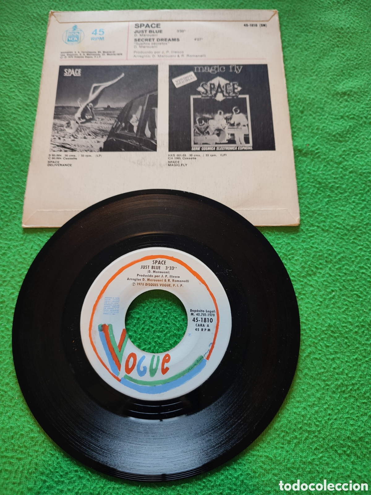 Discos de vinilo: Space - Just blue edici&oacute;n espa&ntilde;ola - Foto 2