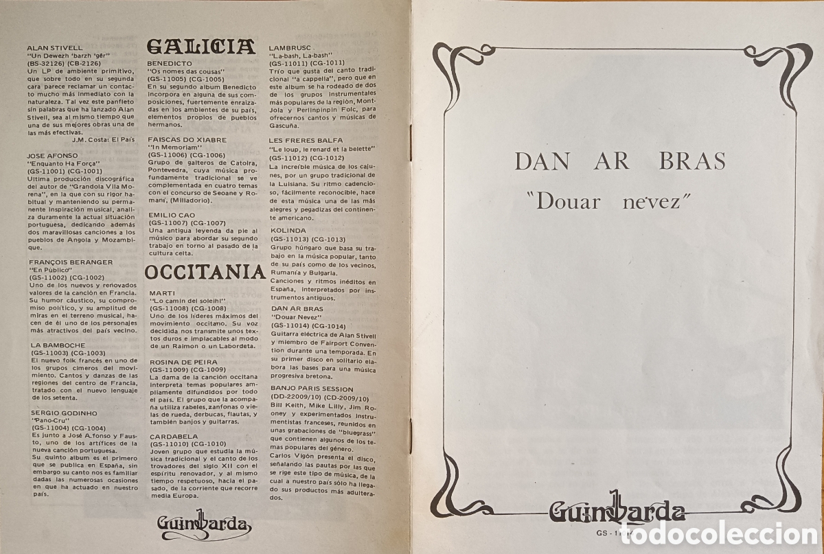 Discos de vinilo: Dan Ar Bras - Douar Nevez, 1979 - Foto 3
