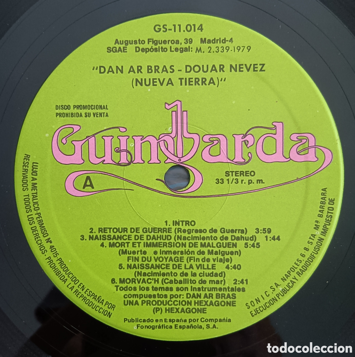Discos de vinilo: Dan Ar Bras - Douar Nevez, 1979 - Foto 5