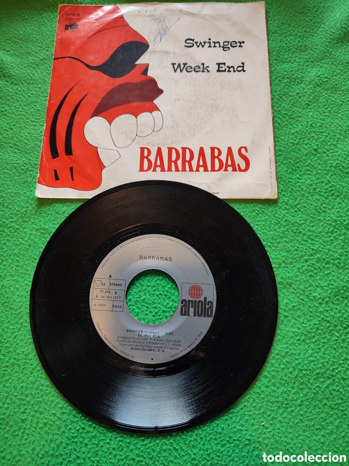 Discos de vinilo: Barrab&aacute;s - Swinger Vinilo single - Foto 2