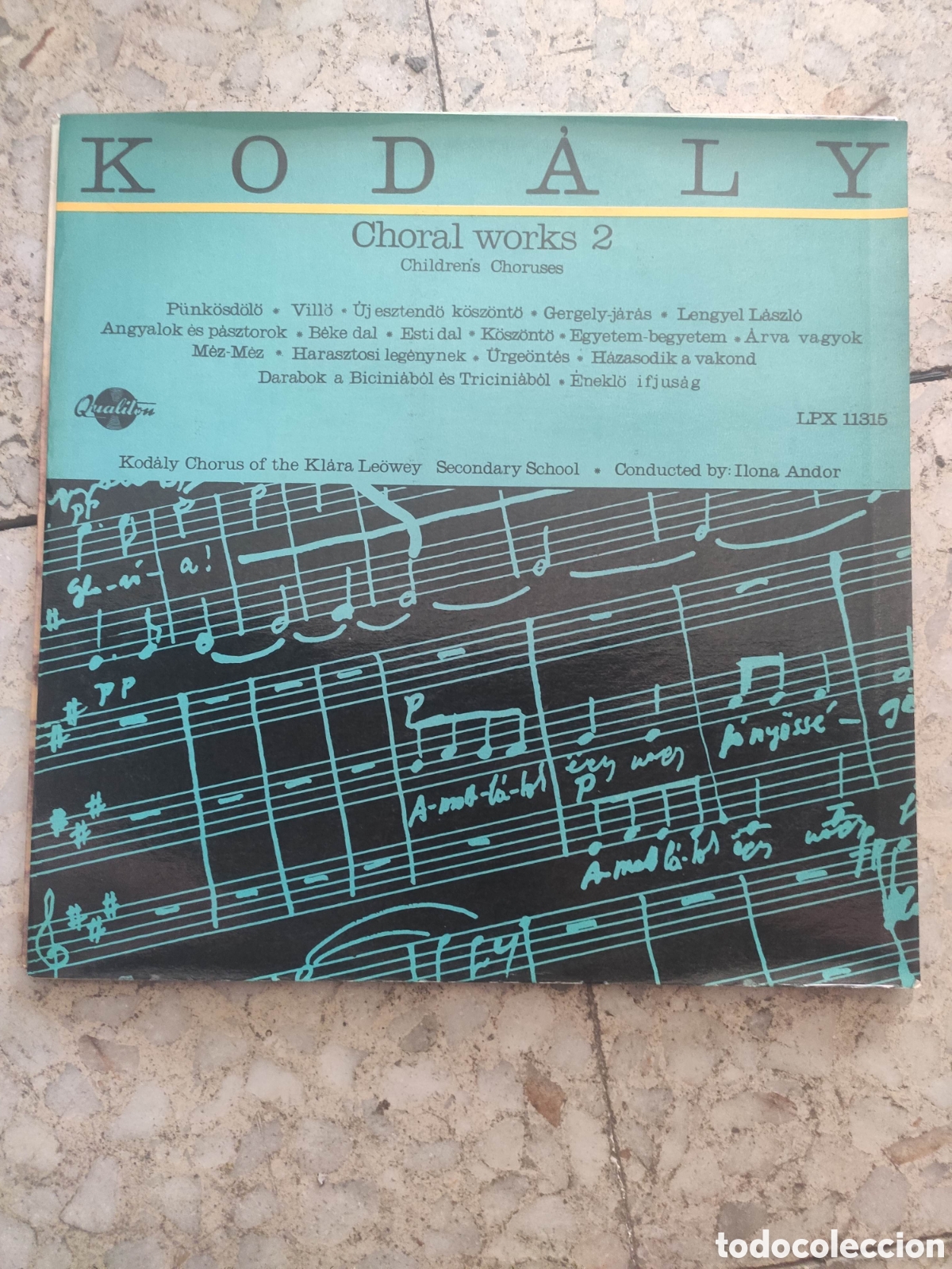 Vinyl records: LP KODALY CHORAL WORKS 2 ILONA ANDOR