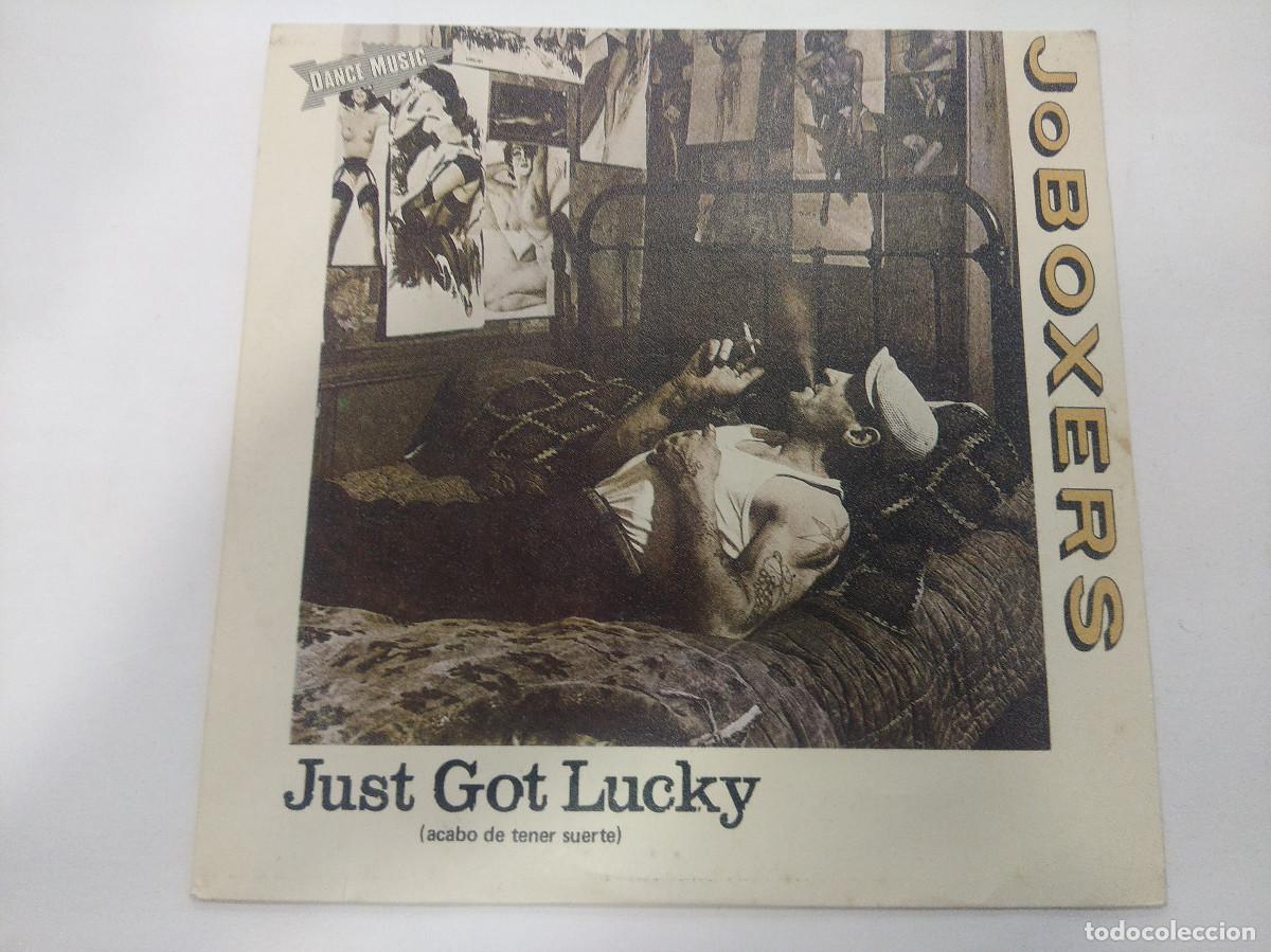 Discos de vinilo: JoBOXERS/JUST GOT LUCKY/SINGLE. - Foto 1