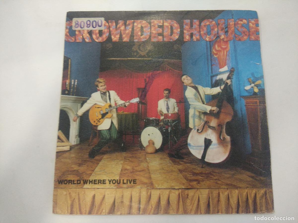 Discos de vinilo: CROWDED HOUSE/WORLD WHERE YOU LIVE/SINGLE. - Foto 1