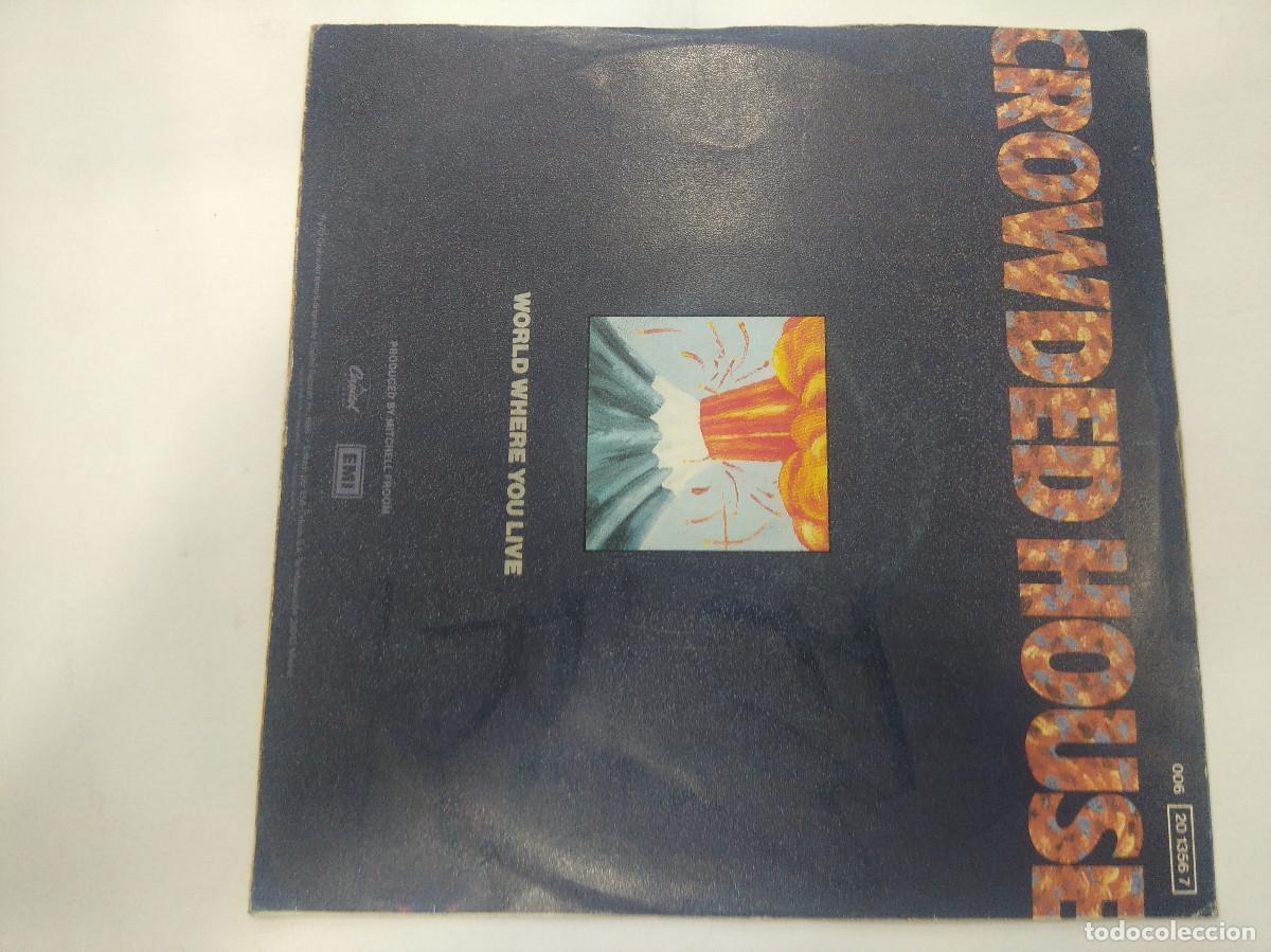Discos de vinilo: CROWDED HOUSE/WORLD WHERE YOU LIVE/SINGLE. - Foto 3