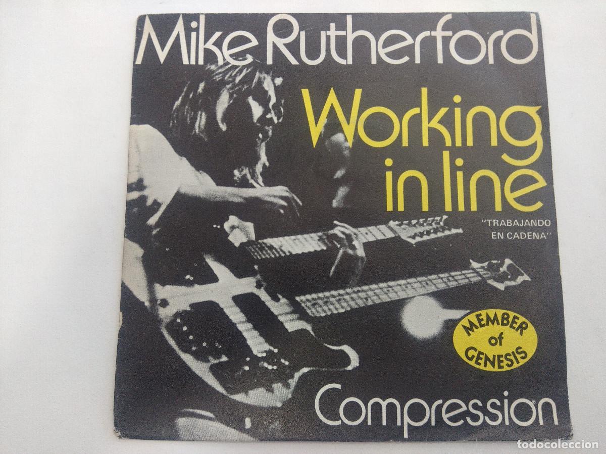 Discos de vinilo: MIKE RUTHERFORD/WORKING IN LINE/SINGLE. - Foto 1
