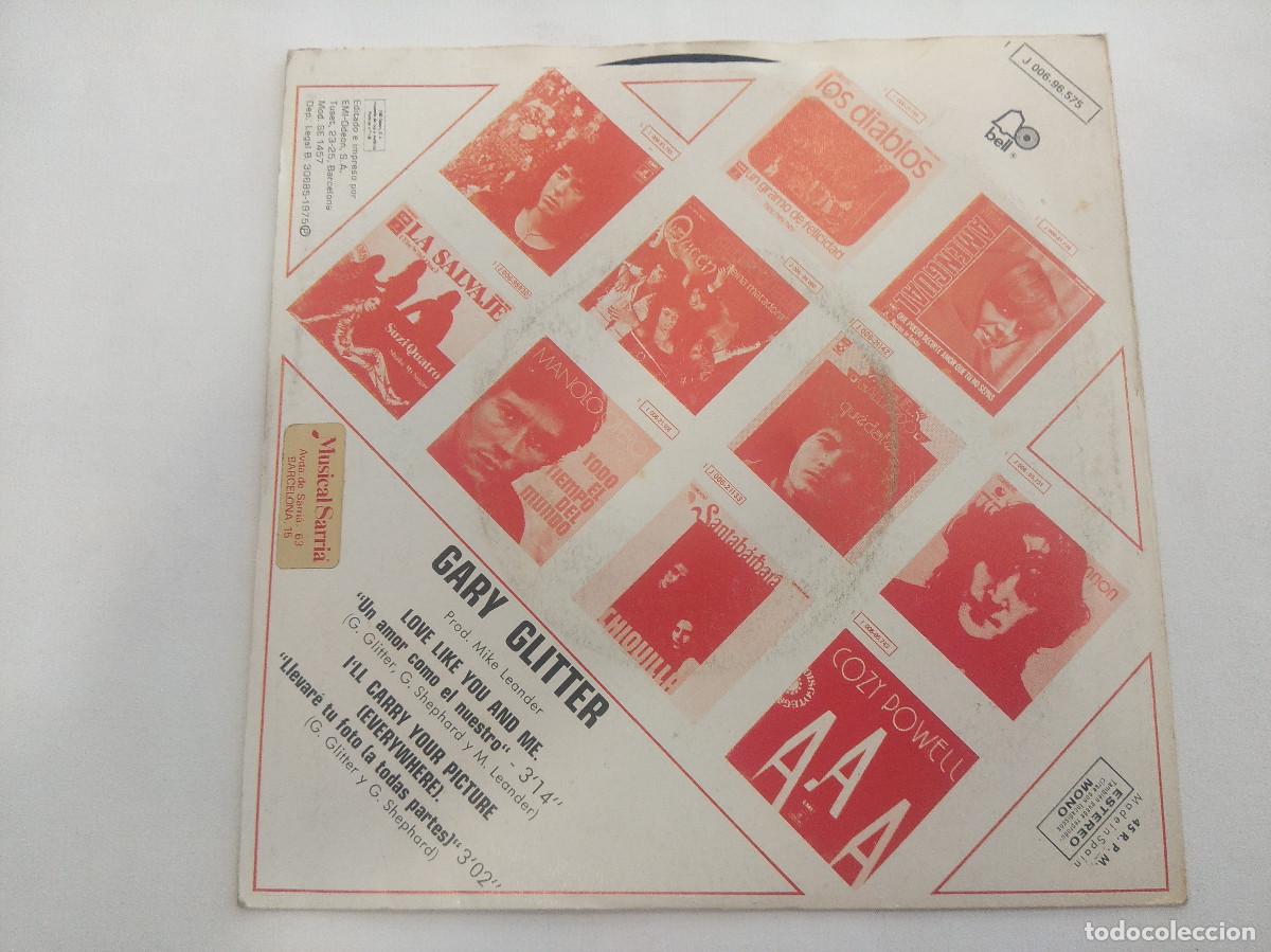 Discos de vinilo: GARY GLITTER/UN AMOR COMO EL NUESTRO/SINGLE. - Foto 3