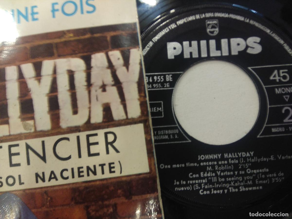 Discos de vinilo: JOHNNY HALLYDAY/LE PENITENCIER/SINGLE. - Foto 2