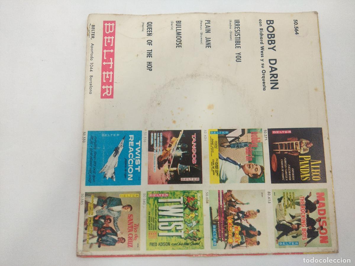 Discos de vinilo: BOBBY DARIN/IRRESISTIBLE YOU/SINGLE. - Foto 3
