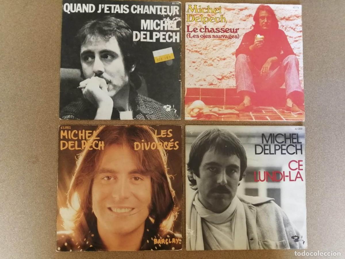 Discos de vinilo: 4 DISCOS SINGLES, MICHEL DELPECH - Foto 1