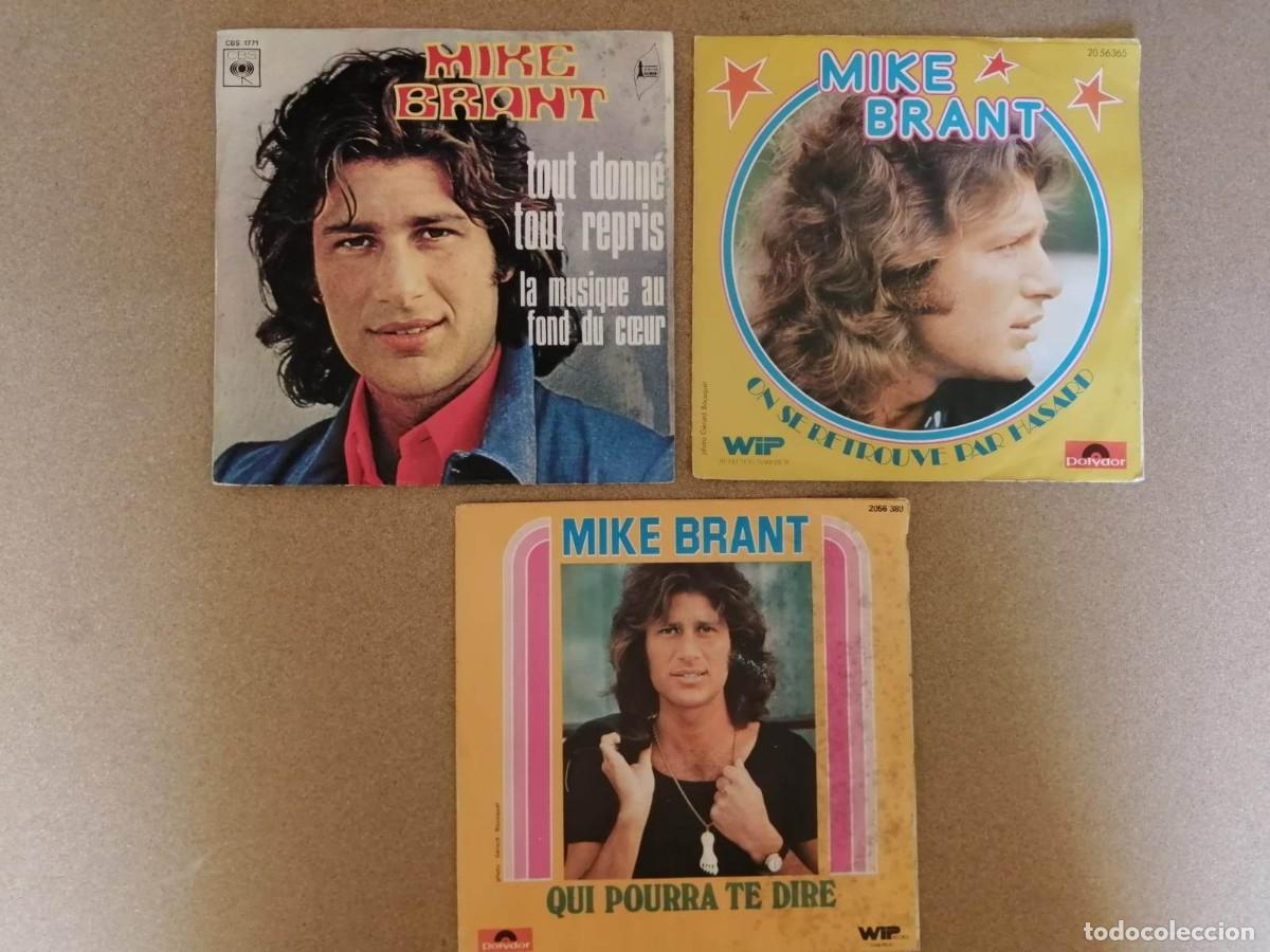 Discos de vinilo: DISCO SINGLE. TRES DISCOS MIKE BRANT - Foto 1