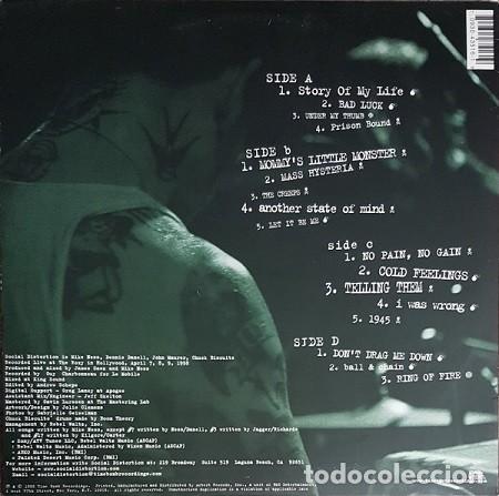 Discos de vinilo: Social Distortion &lrm;&ndash; Live At The Roxy - 2 x LP - Foto 2
