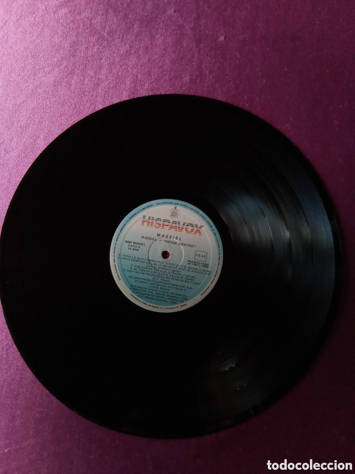 Discos de vinilo: MASSIEL DESDE DENTRO P/1/4/4 - Foto 3