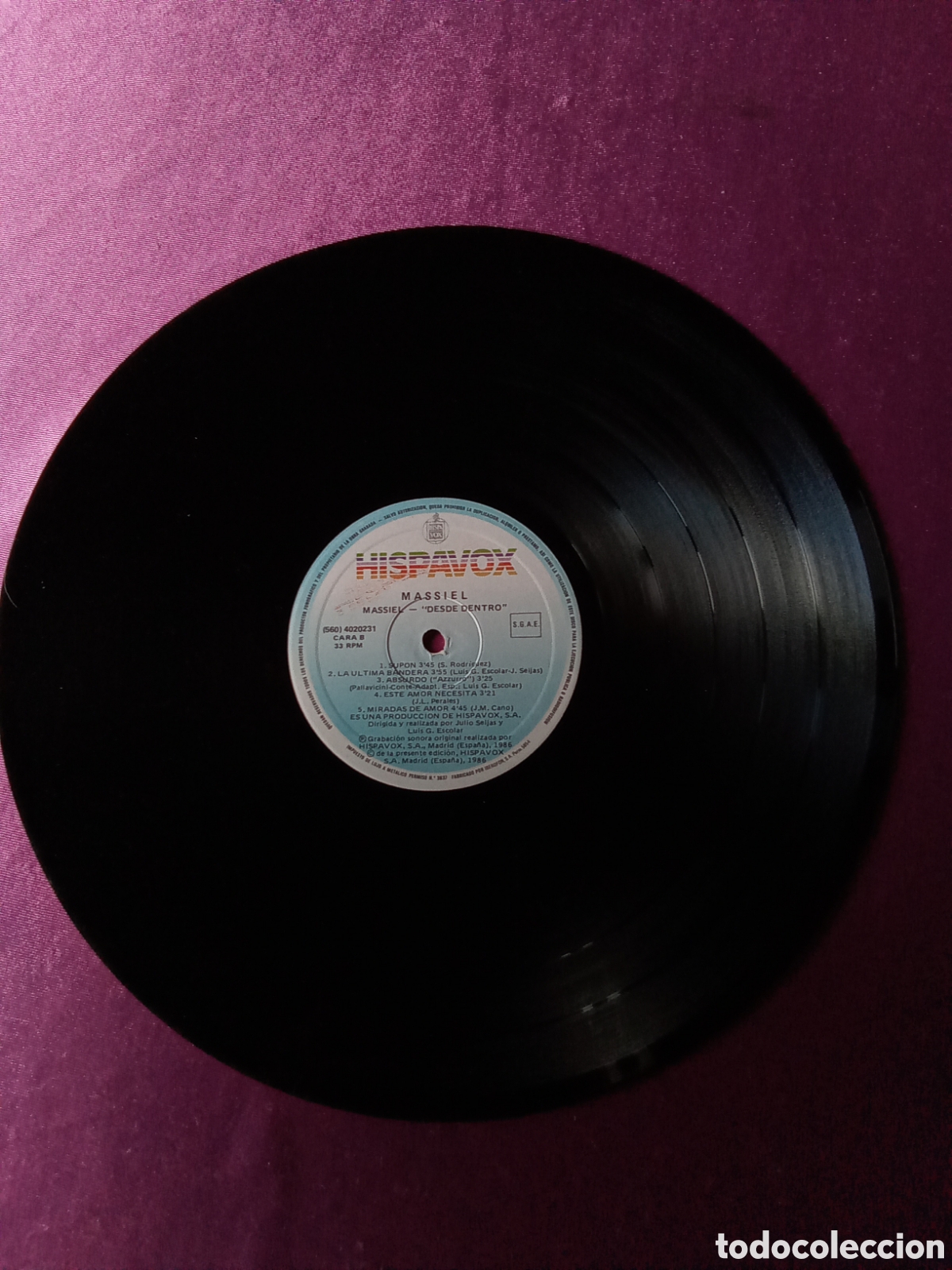 Discos de vinilo: MASSIEL DESDE DENTRO P/1/4/4 - Foto 4