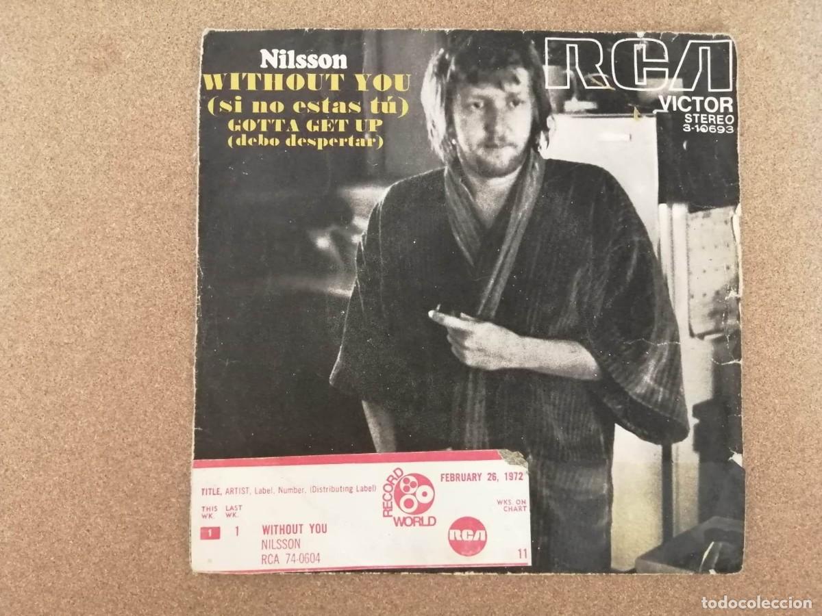 Discos de vinilo: DISCO SINGLE. NILSSON (WITHOUT YOU - GOTTA GET UP) - Foto 1