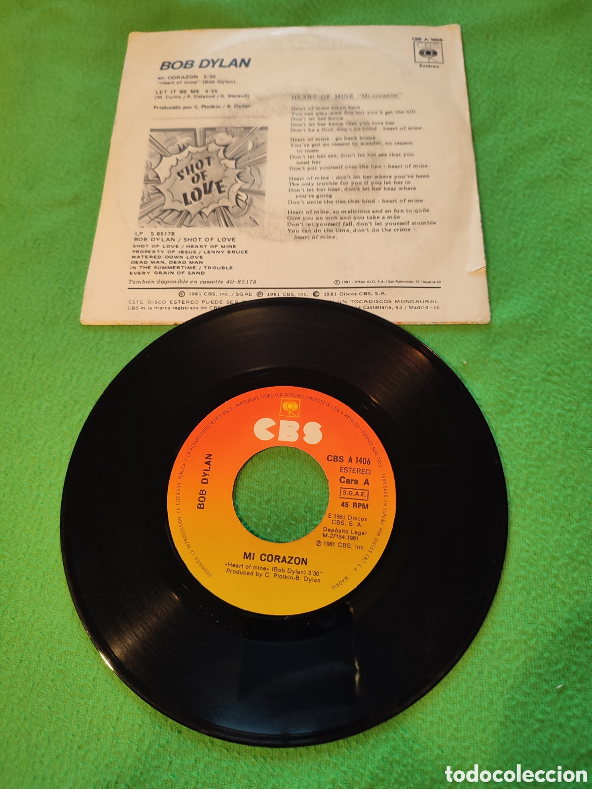 Discos de vinilo: Bob Dylan - Mi coraz&oacute;n - Foto 2
