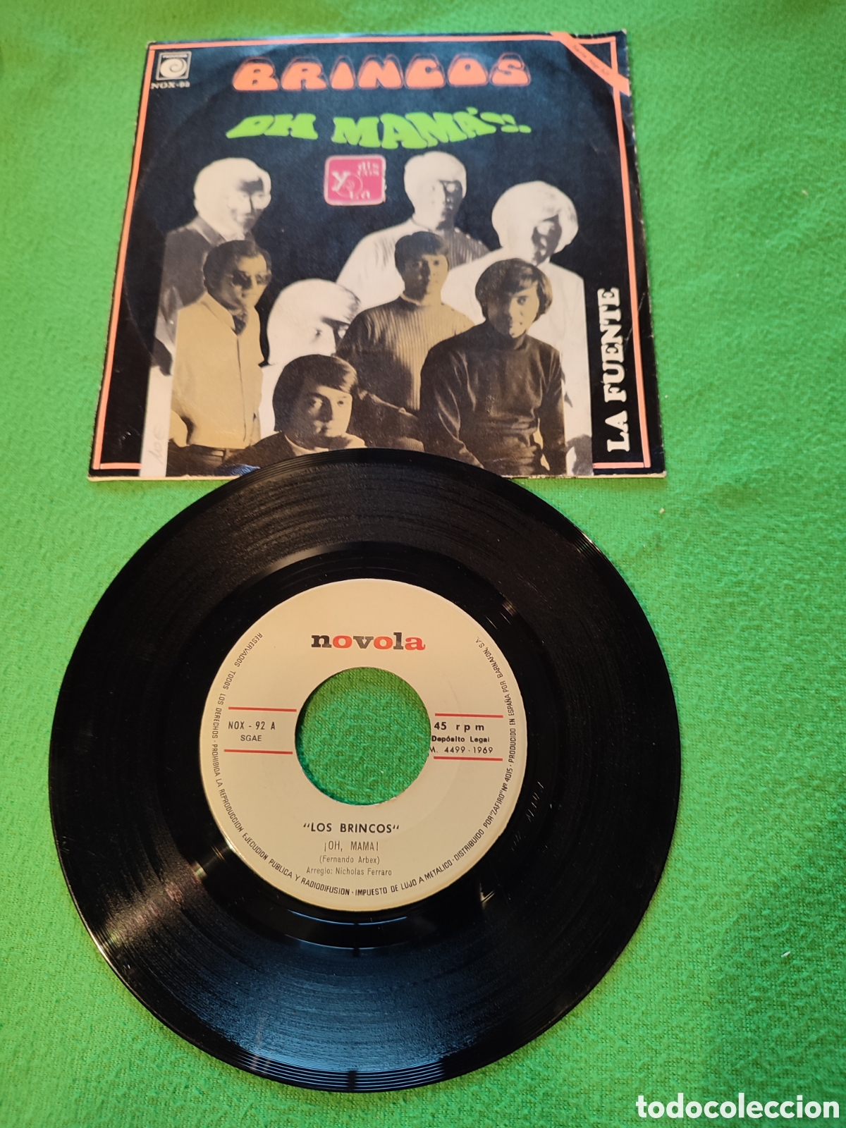 Discos de vinilo: Los Brincos - Oh mam&aacute; - Foto 2