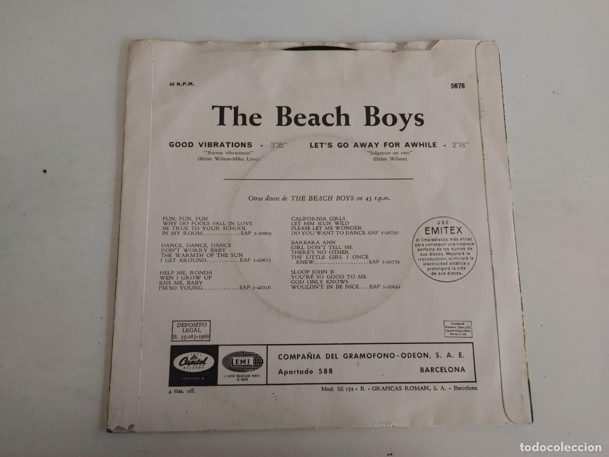 Discos de vinilo: THE BEACH BOYS-SINGLE GOOD VIBRATIONS - Foto 2