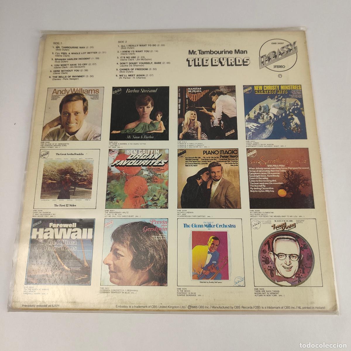 Discos de vinilo: MR TAMBOURINE MAN - THE BYRDS - Foto 3