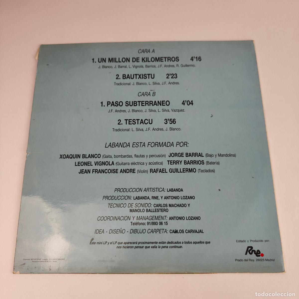 Discos de vinilo: UN MILLON DE KILOMETROS - LABANDA - Foto 3
