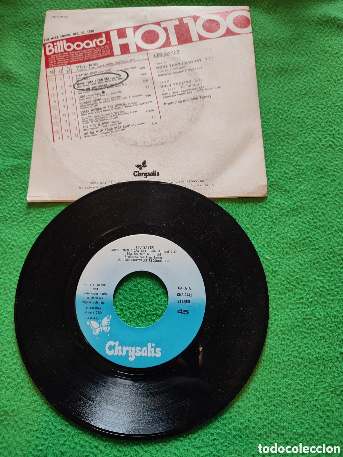 Discos de vinilo: Leo Sayer - More than i can say - Foto 2