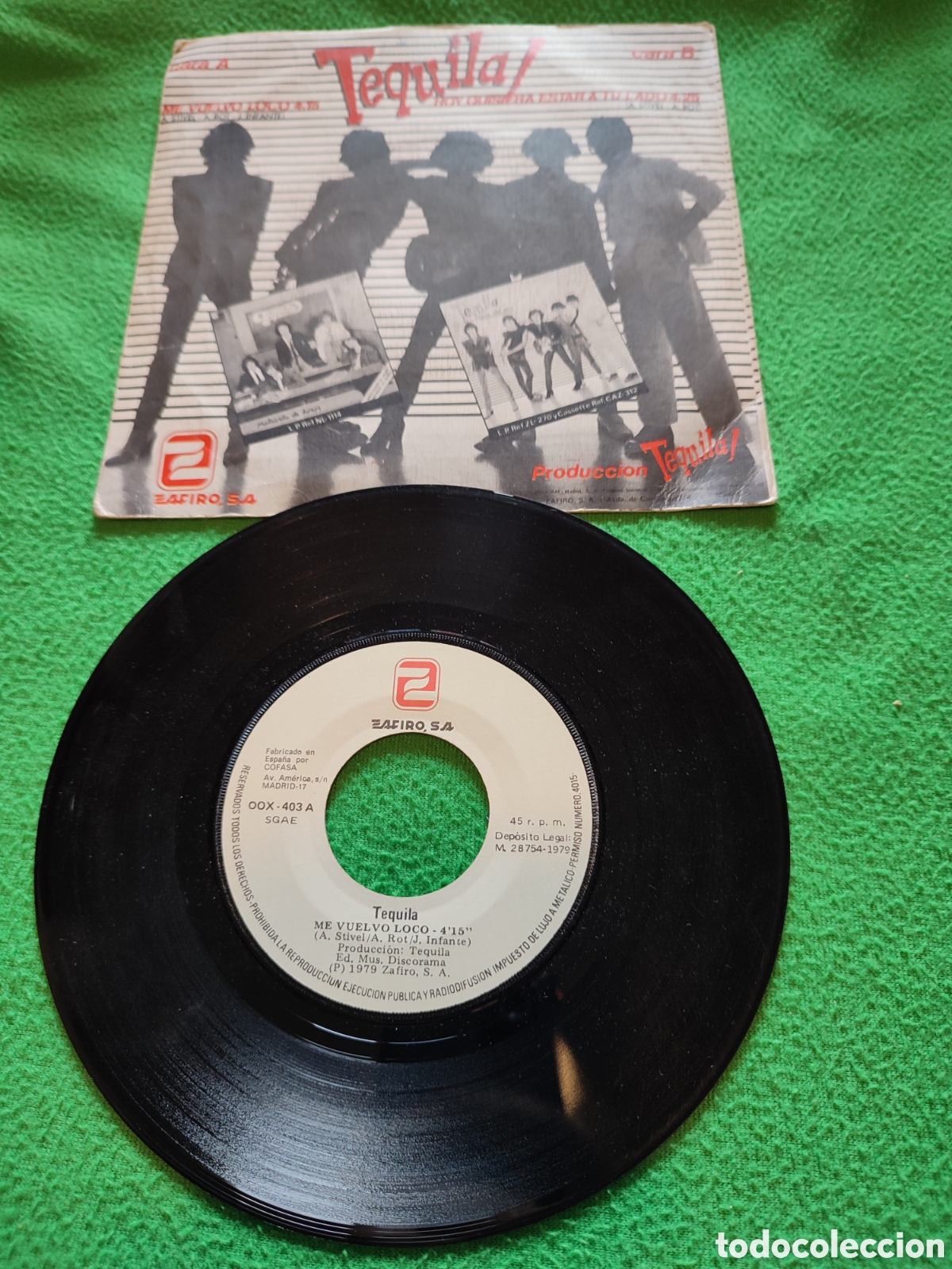 Discos de vinilo: Tequila - Me Vuelvo loco Vinilo single - Foto 2