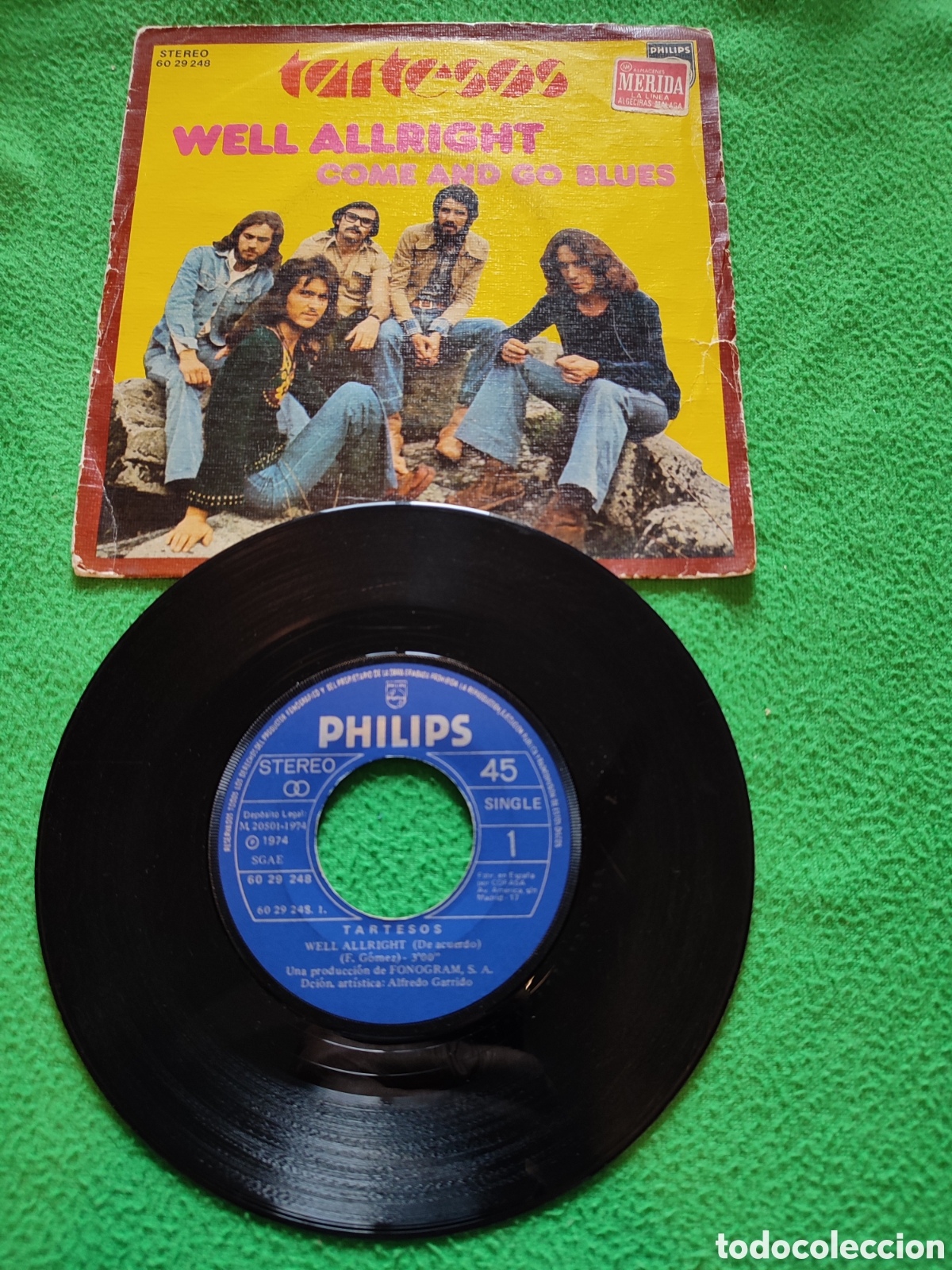 Discos de vinilo: Tartesos - Well alright Vinilo Single - Foto 2