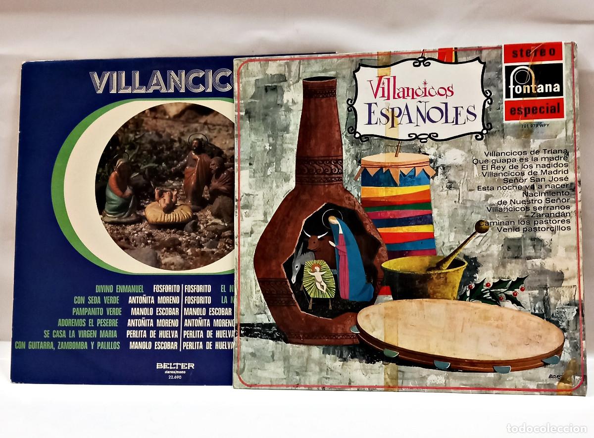 Discos de vinilo: 2 LP&acute;s de VILLANCICOS 1969 y 1972.