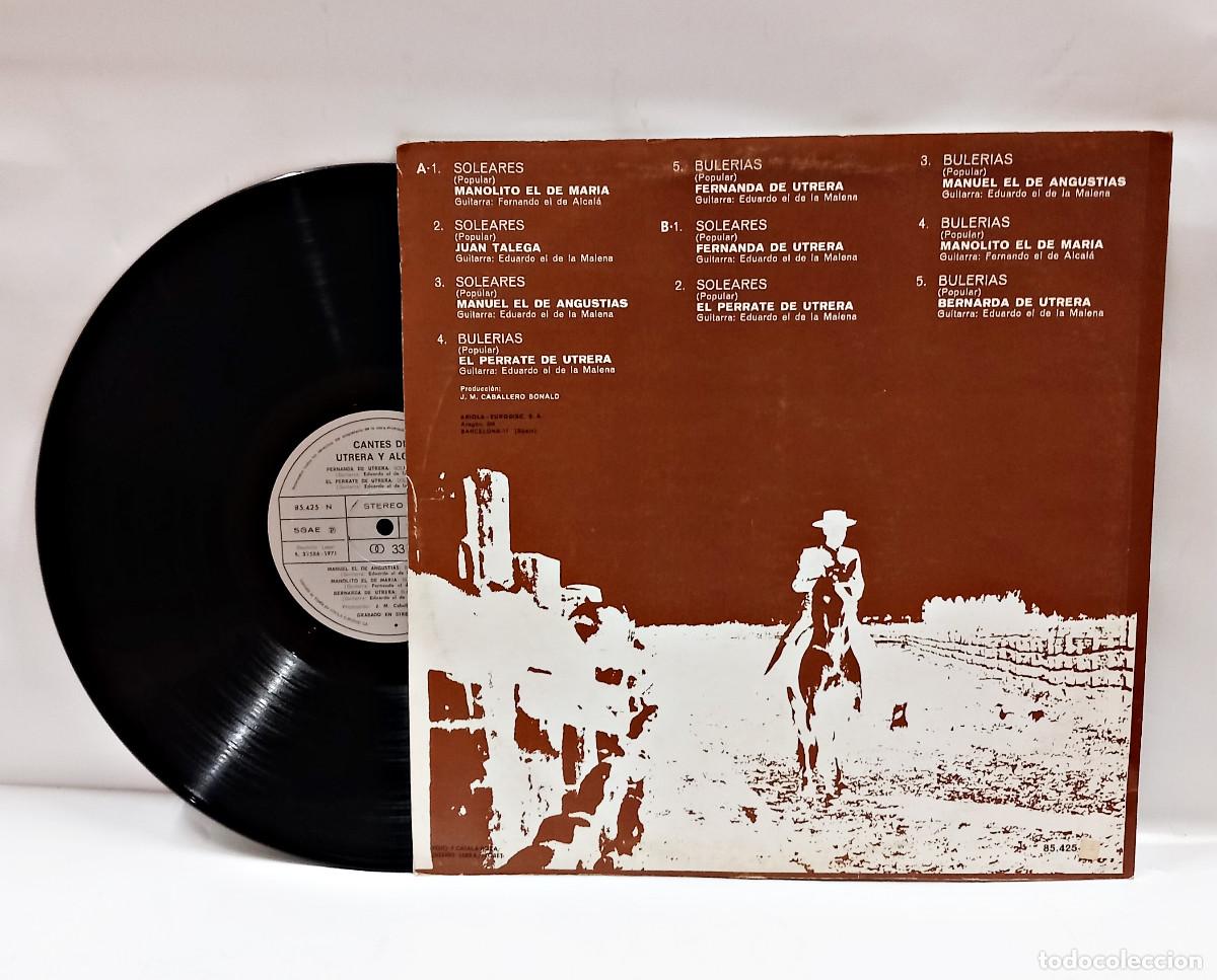 Discos de vinilo: LP CANTES DE UTRERA Y ALCALA. 1971 - Foto 2