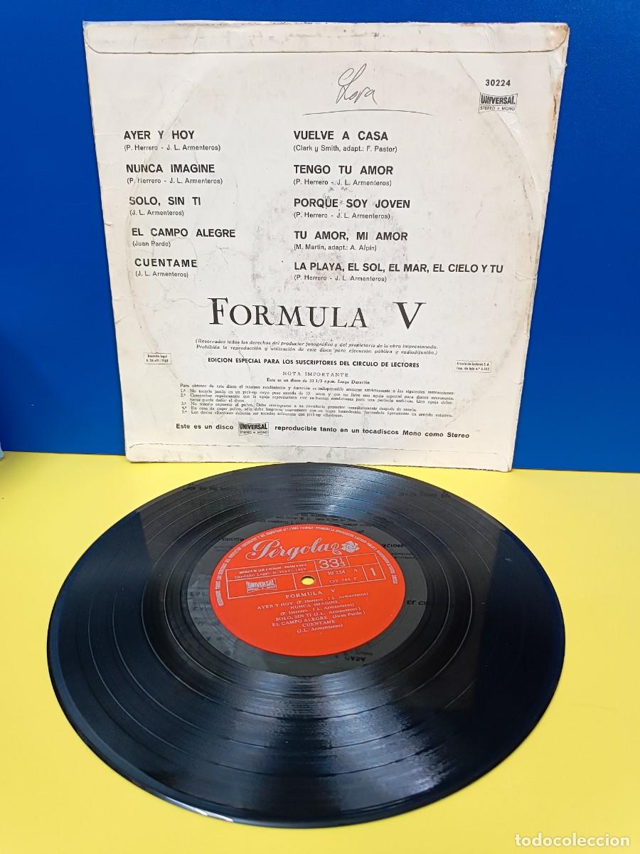 Discos de vinilo: DISCO DE VINILO - FORMULA V - 10&rdquo; - AYER Y HOY - Foto 2