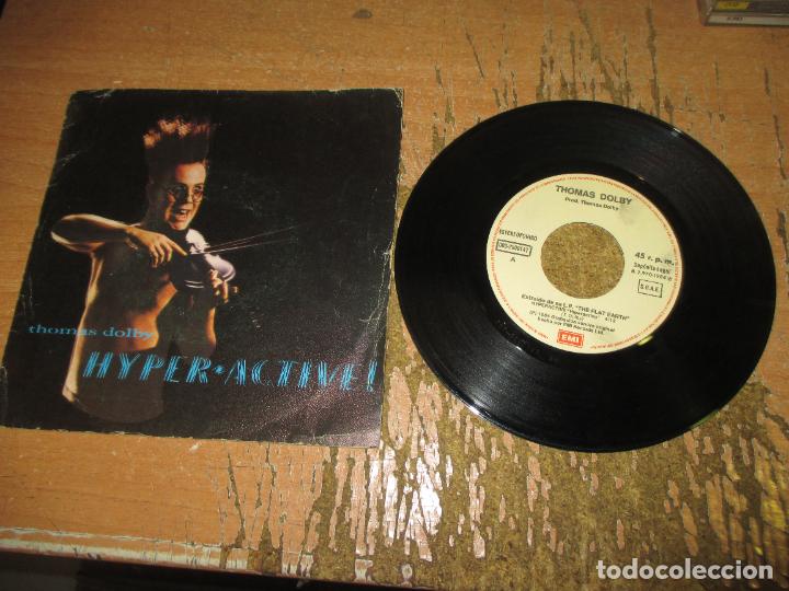 Discos de vinilo: THOMAS DOLBY - HYPER-ACTIVE - SINGLE - SPAIN - EMI - IBL - - Foto 1