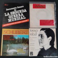 Discos de vinilo: D-548. LOTE EP DISCOS DE VINILO. RUDOLF KOECKERT, SCHUBERT, TERESA REBULL, DOCUMENTO SONORO 2 G.M.