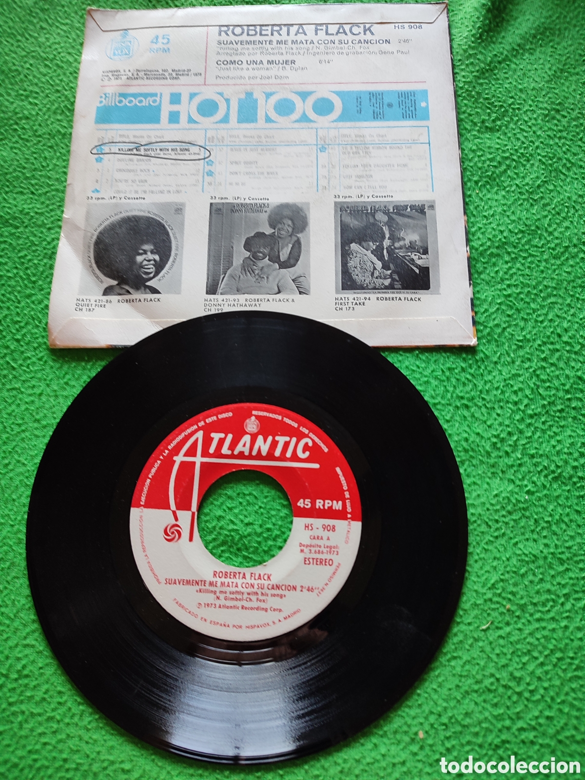 Discos de vinilo: Roberta Flack - Suavemente me mata con .... - Foto 2