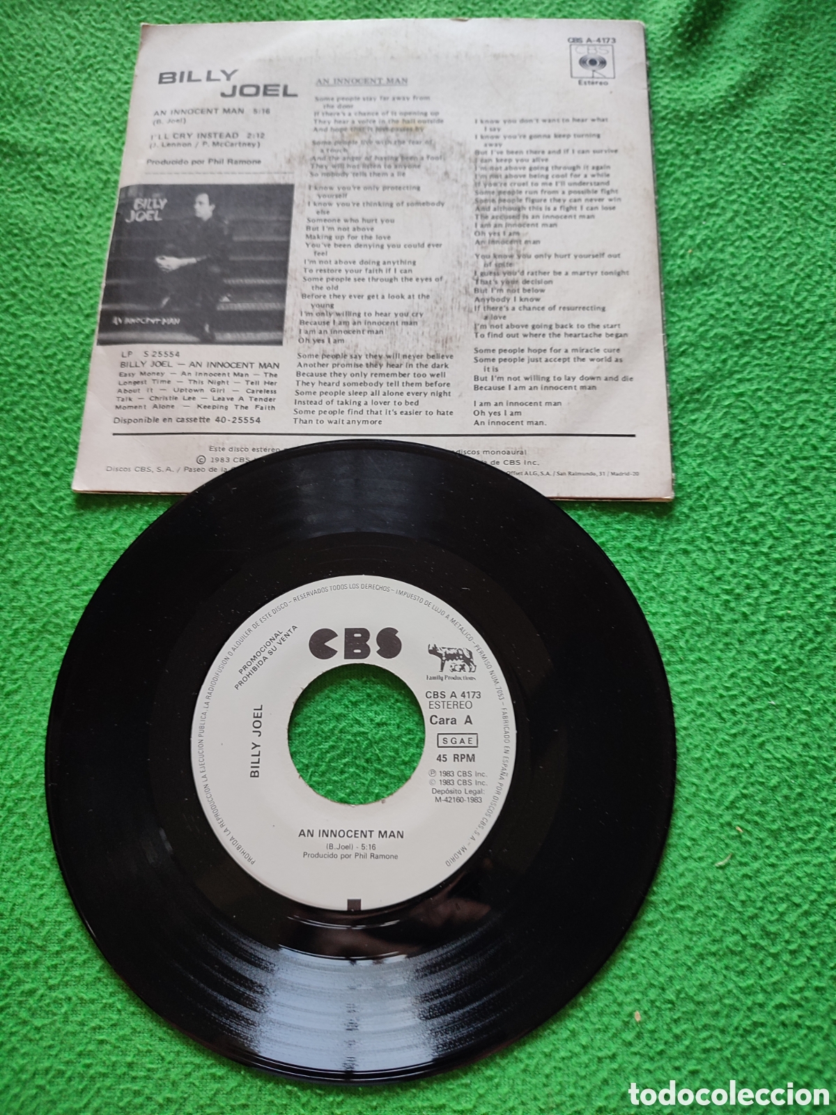 Discos de vinilo: Billy Joel - An innocent man - Foto 2