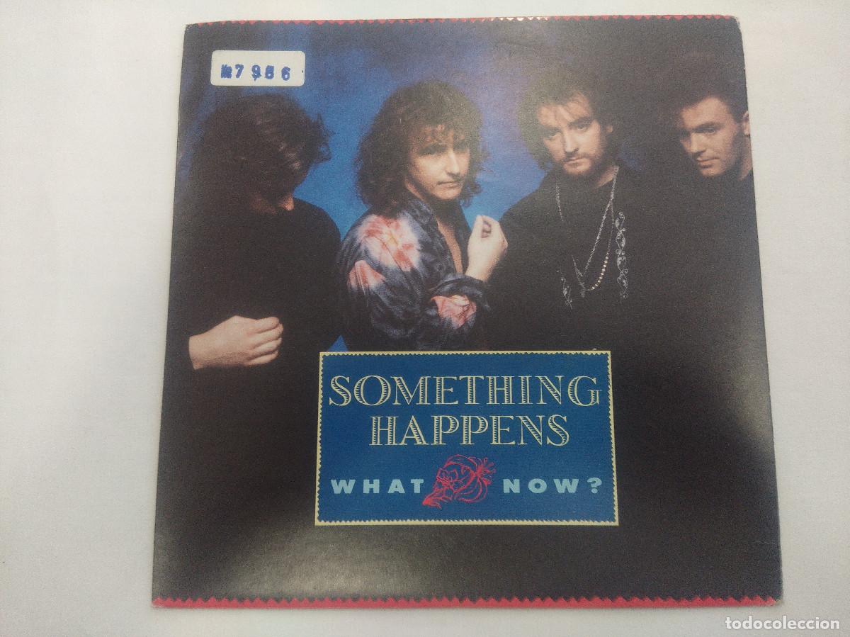 Discos de vinilo: SOMETHING HAPPENS/WHAT NOW/SINGLE. - Foto 1