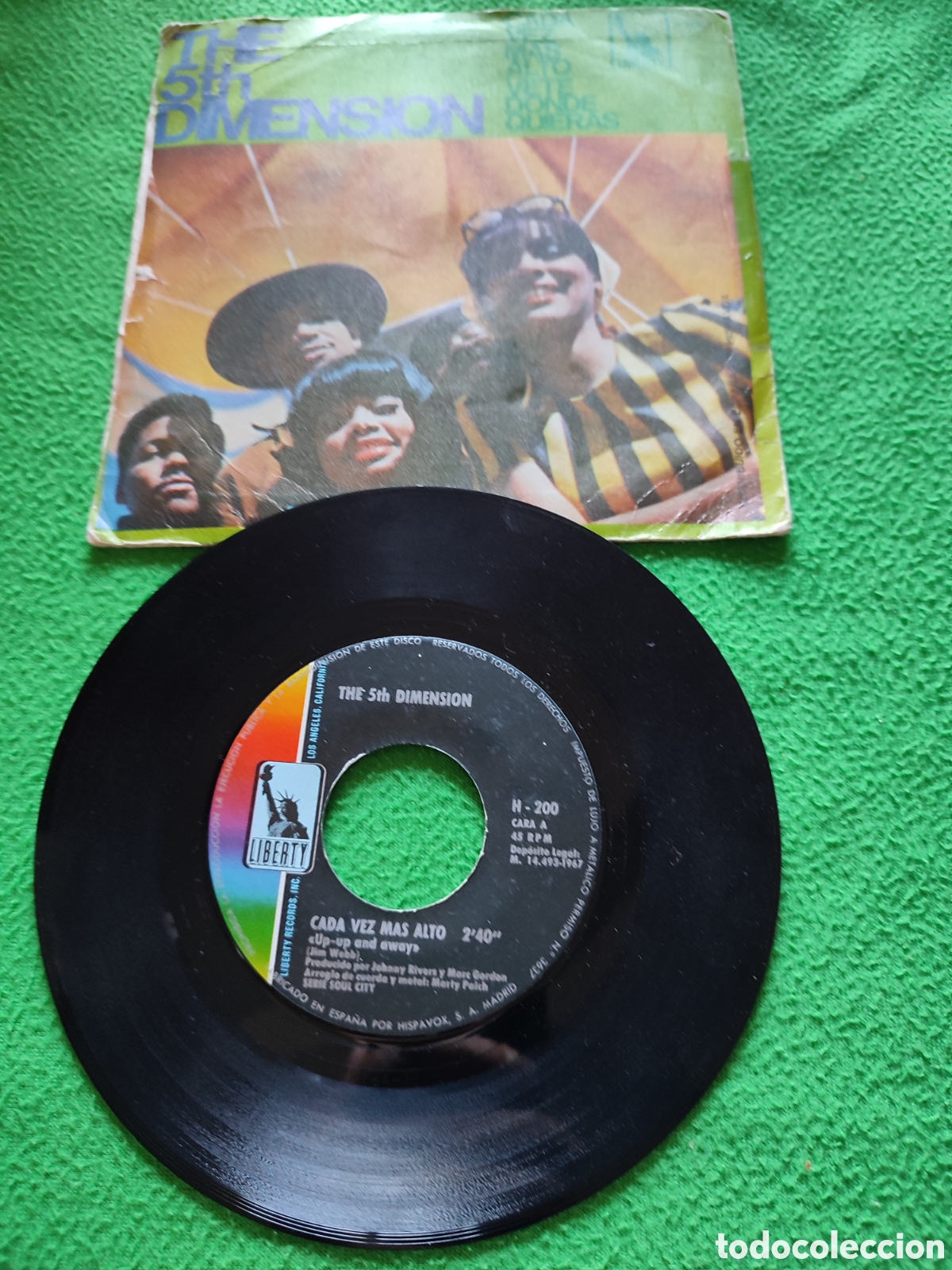 Discos de vinilo: The 5th Dimensi&oacute;n - Cada vez m&aacute;s alto - Foto 2