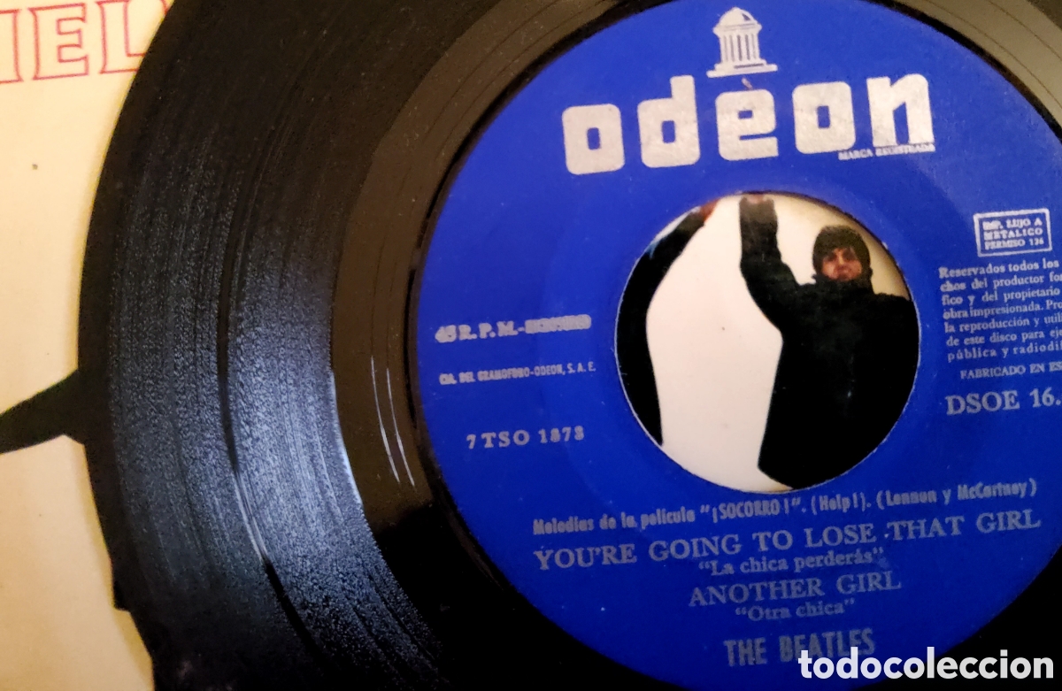 Discos de vinilo: The Beatles, &rdquo;Help!&rdquo; Socorro. Ep, 1965. Odeon. - Foto 3