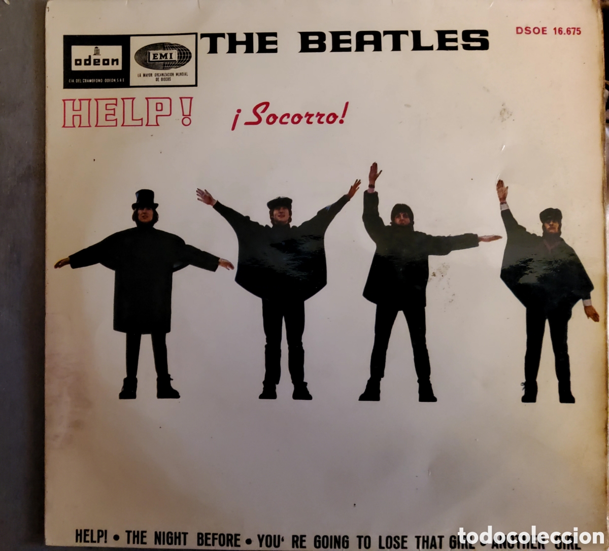 Discos de vinilo: The Beatles, &rdquo;Help!&rdquo; Socorro. Ep, 1965. Odeon. - Foto 1