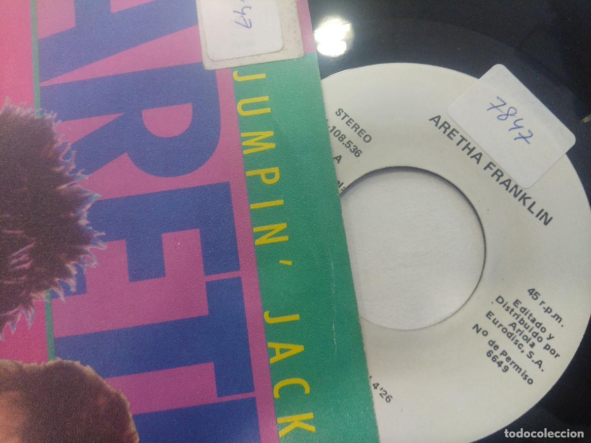 Discos de vinilo: ARETHA FRANKLIN/JAGGER-RICHARDS/JUMPIN JACK FLASH/SINGLE. - Foto 2