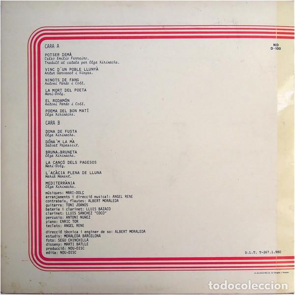 Discos de vinilo: Mari-Dol&ccedil; &ndash; Potser Dem&agrave; - Foto 2