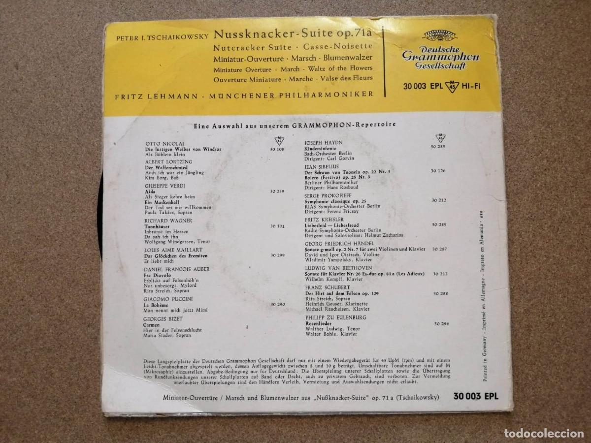 Discos de vinilo: DISCO SINGLE. NUSSKNACKER, SUITE OP 71 A) TCHAIKOVSKY - Foto 2