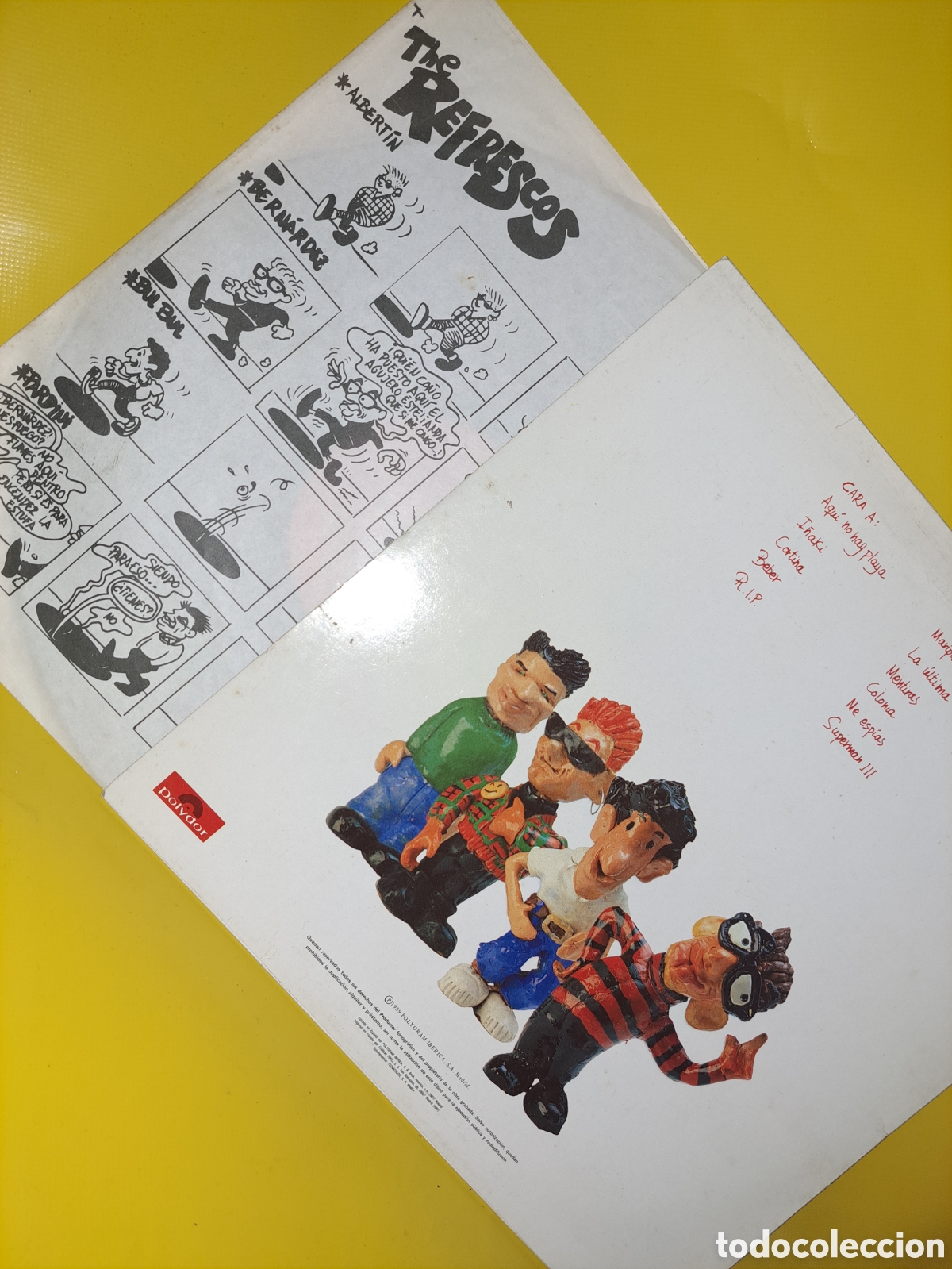 Discos de vinilo: LP THE REFRESCOS , VINILO 1989 - Foto 2