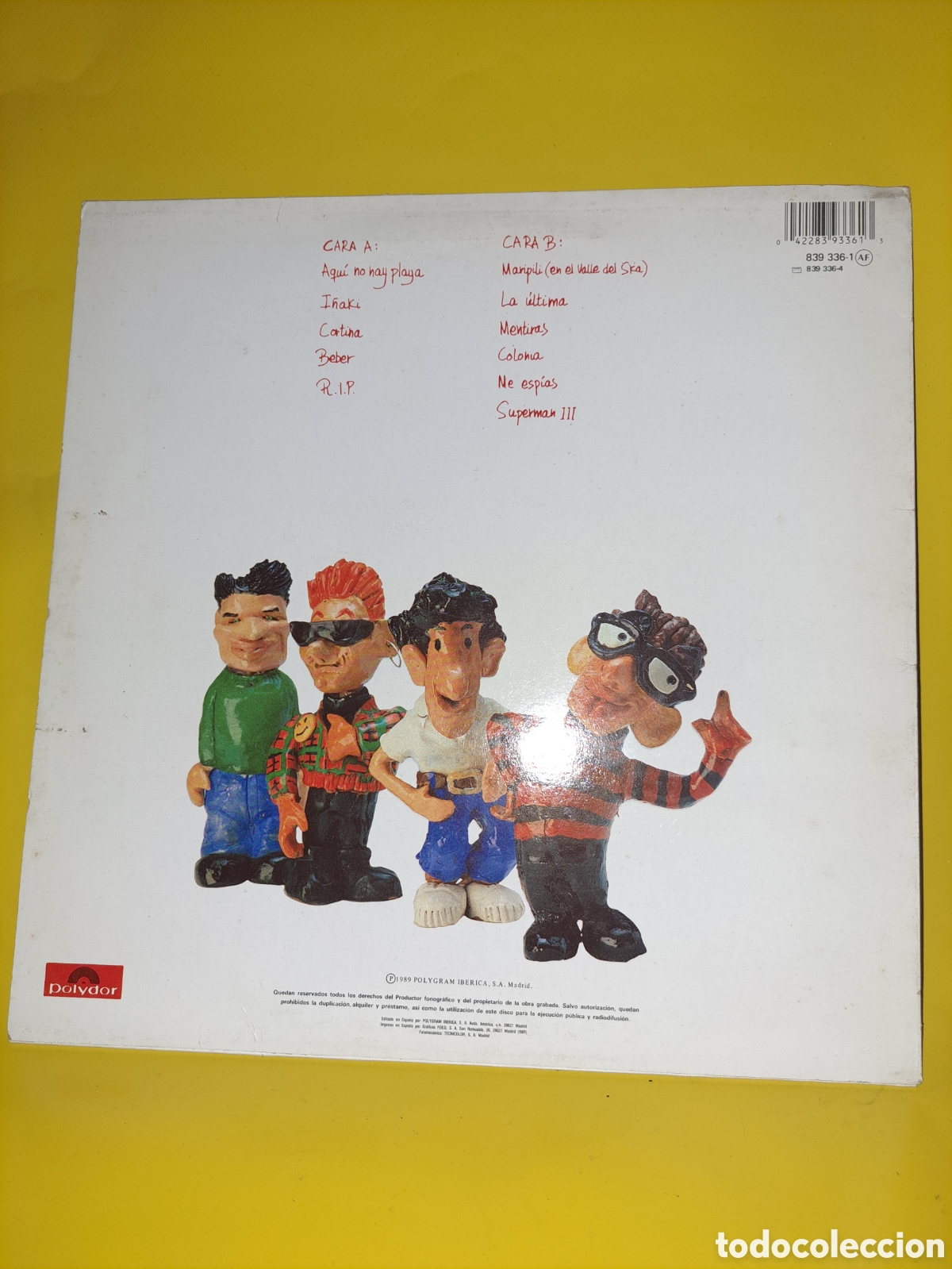 Discos de vinilo: LP THE REFRESCOS , VINILO 1989 - Foto 3