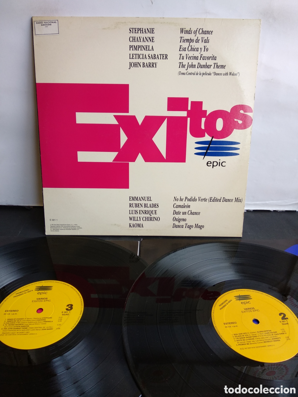 Discos de vinilo: EPIC &Eacute;XITOS, SPAIN, EPIC, 1991, J.4 - Foto 2