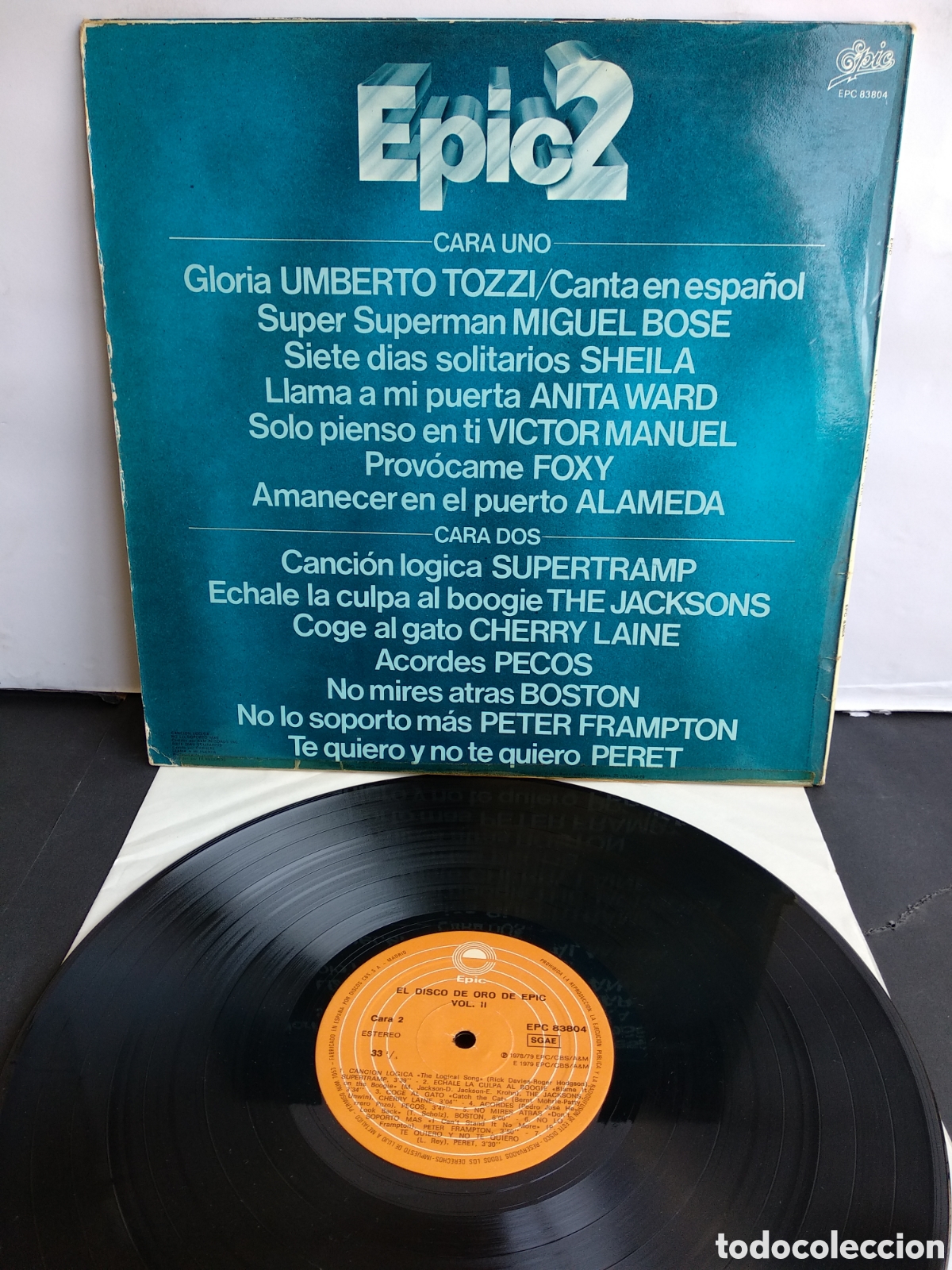 Discos de vinilo: EPIC 2, EL DISCO DE ORO, SPAIN, EPIC, 1979, J.4 - Foto 2